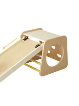 CLASSIC WORLD Drewniany Zestaw Wspinaczkowy Trójkąt Montessori 5w1 - Plac Zabaw Siłownia Indoor dla Dzieci