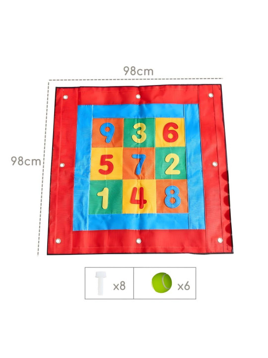 MASTERKIDZ Kwadratowa Tarcza Na Rzepy Rzut Do Celu Do Tablicy STEM