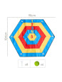 MASTERKIDZ Sześciokątna Tarcza Na Rzepy Rzut Do Celu Do Tablicy STEM