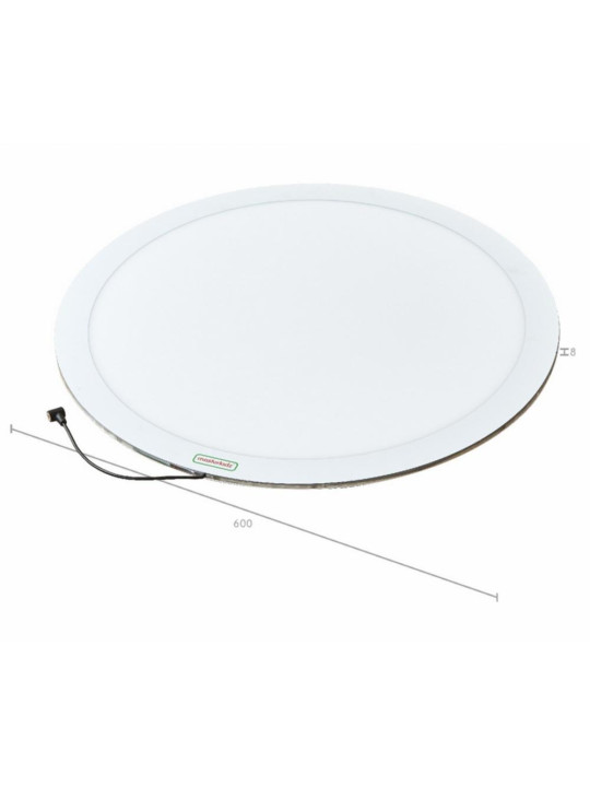 MASTERKIDZ Okrągły Panel Świetlny LED Kolorowy +  Klocki Montessori Mozaika 140 el.