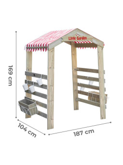 CLASSIC WORLD EDU Drewniana Brama Ogrodowa Pergola Kwietnik