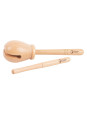 CLASSIC WORLD EDU Drewniany Instrument Muzyczny Woodblock Rytmiczny 2 el.