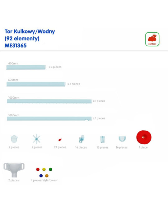 MASTERKIDZ Tablica STEM Outdoor + Tor Wodny/Kulkowy