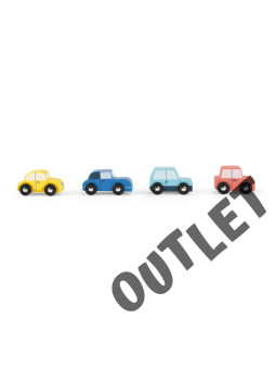 4 drewniane autka AVENUE DU MOULIN 725732