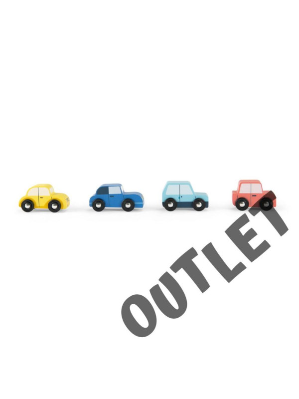 4 drewniane autka AVENUE DU MOULIN 725732