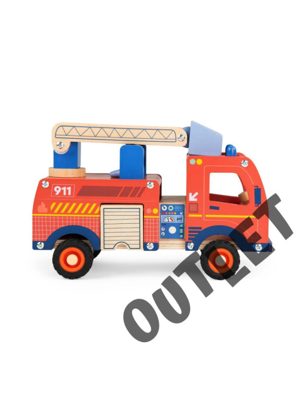 Drewniany pojazd straż pożarna 725734