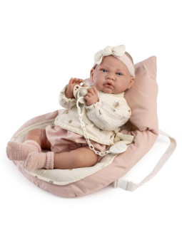 Lalka Lua z nosidłem Antonio Juan 33021 - 42 cm, Brzuszek: Miękki, Kolor oczu: Niebieski