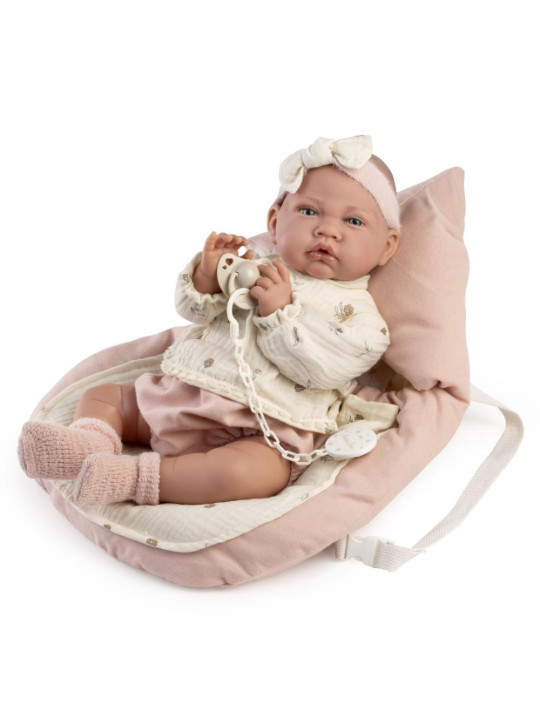 Lalka Lua z nosidłem Antonio Juan 33021 - 42 cm, Brzuszek: Miękki, Kolor oczu: Niebieski