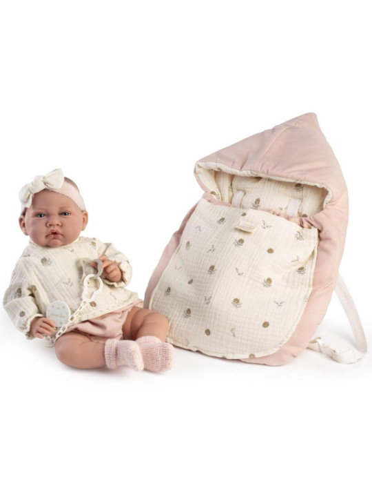 Lalka Lua z nosidłem Antonio Juan 33021 - 42 cm, Brzuszek: Miękki, Kolor oczu: Niebieski