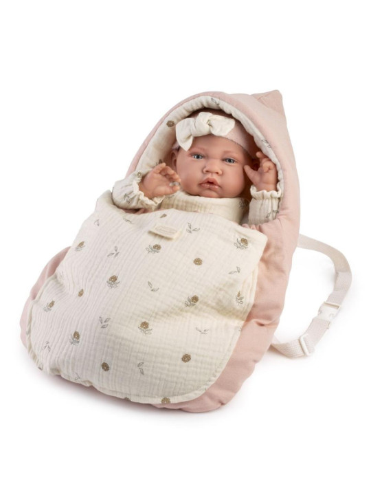 Lalka Lua z nosidłem Antonio Juan 33021 - 42 cm, Brzuszek: Miękki, Kolor oczu: Niebieski