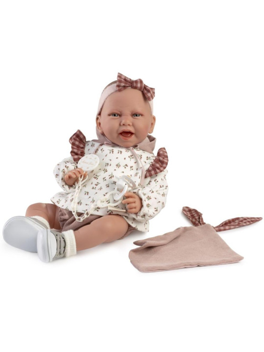 Lalka Carla w trampkach Antonio Juan 33372 - 42 cm, Brzuszek: Miękki, Kolor oczu: Niebieski