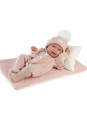 Lalka Pipa w śpiochach z pościelą Antonio Juan 50429 - Dziewczynka, 42 cm, Brzuszek: Winylowy, Kolor oczu: Niebieski