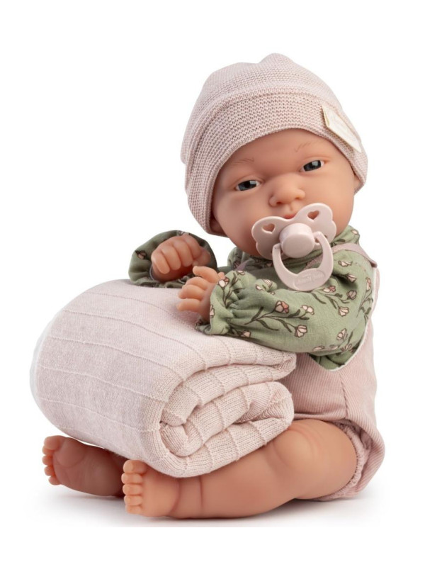 Lalka Toneta z poduszką Antonio Juan 60151 - Dziewczynka, 33 cm, Brzuszek: Winylowy, Kolor oczu: Niebieski