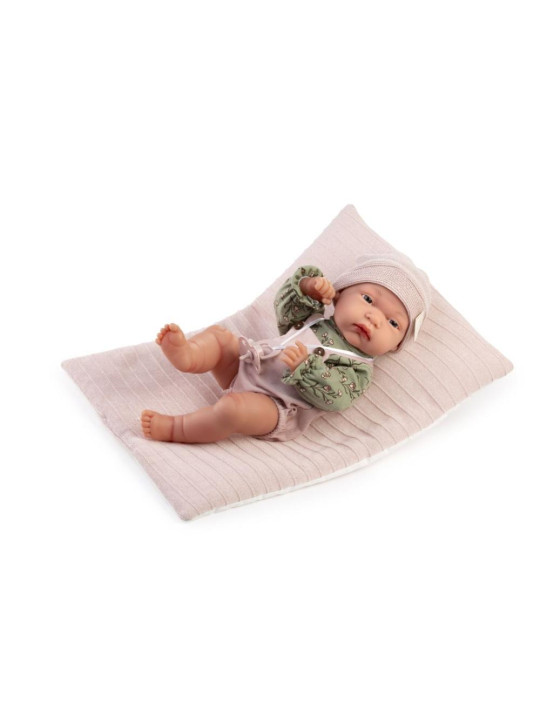 Lalka Toneta z poduszką Antonio Juan 60151 - Dziewczynka, 33 cm, Brzuszek: Winylowy, Kolor oczu: Niebieski