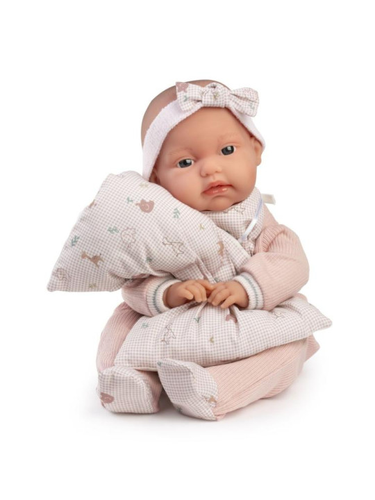 Lalka Toneta z_elastycznym_tułowiem z poduszką Antonio Juan 70366 - Dziewczynka, 34 cm, Brzuszek: Miękki, Kolor oczu: Niebies