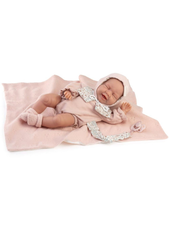 Lalka Luna z zamkniętymi oczami Antonio Juan 70405 - Dziewczynka, 34 cm, Brzuszek: Miękki