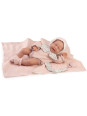 Lalka Luna z zamkniętymi oczami Antonio Juan 70405 - Dziewczynka, 34 cm, Brzuszek: Miękki