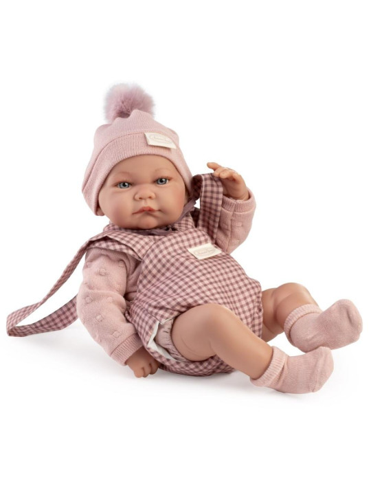 Lalka Nica z nosidłem Antonio Juan 50432 - Dziewczynka, 42 cm, Brzuszek: Winylowy, Kolor oczu: Niebieski