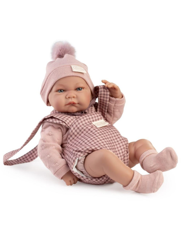 Lalka Nica z nosidłem Antonio Juan 50432 - Dziewczynka, 42 cm, Brzuszek: Winylowy, Kolor oczu: Niebieski