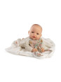 Lalka Bimba płacząca z kocykiem królik Antonio Juan 14366 - 37 cm, Brzuszek: Miękki, Kolor oczu: Niebieski