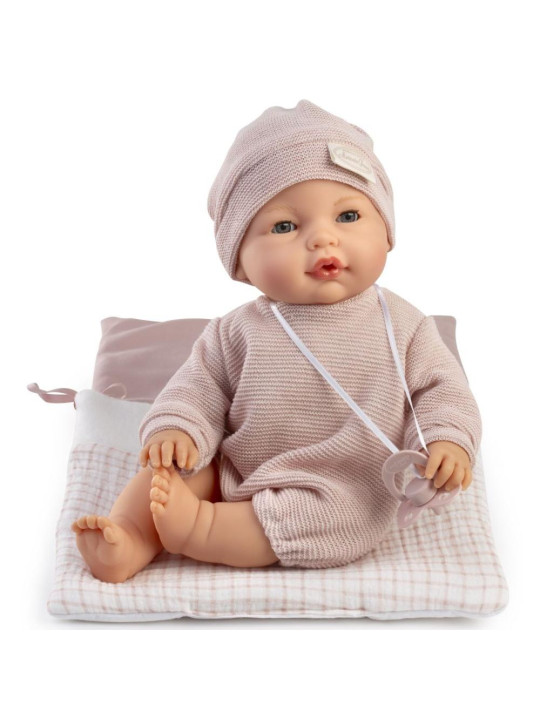 Lalka Bimba płacząca w śpiworku Antonio Juan 14367 - 37 cm, Brzuszek: Miękki, Kolor oczu: Niebieski