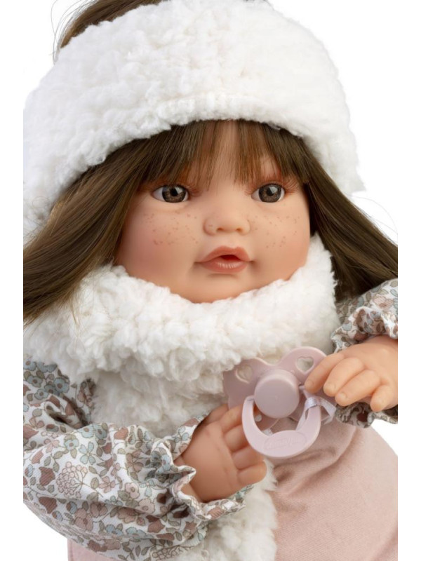 Lalka Beni w opasce płacząca Antonio Juan 16385 - 42 cm, Kolor oczu: Brązowy, Kolor włosów: Brązowy