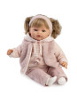 Lalka Beni płacząca w kamizelce Antonio Juan 16386 - 42 cm, Brzuszek: Miękki, Kolor oczu: Niebieski, Kolor włosów: Blond