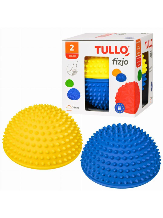 Zestaw półkul sensorycznych 2szt Żółto-Niebieska