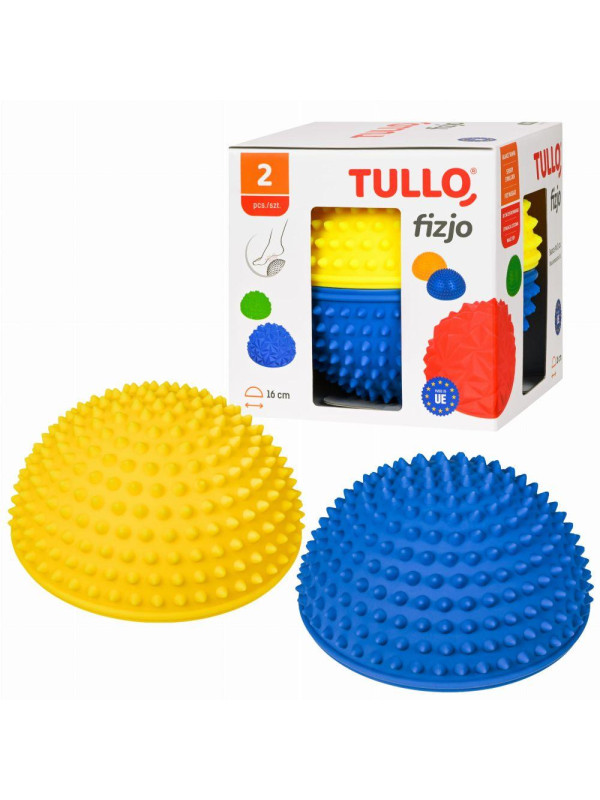 Zestaw półkul sensorycznych 2szt Żółto-Niebieska