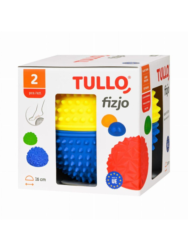 Zestaw półkul sensorycznych 2szt Żółto-Niebieska