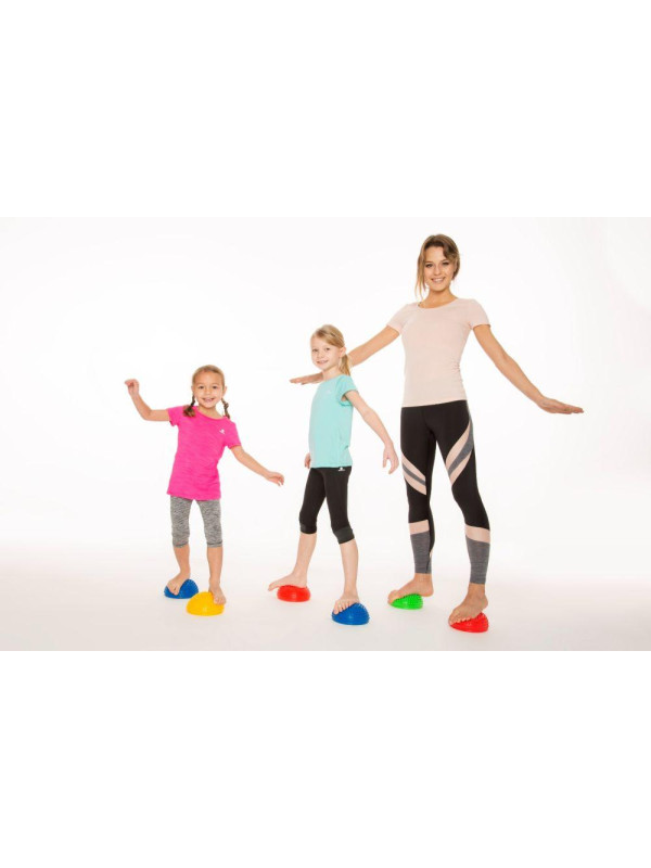 Zestaw półkul sensorycznych 2szt Żółto-Niebieska