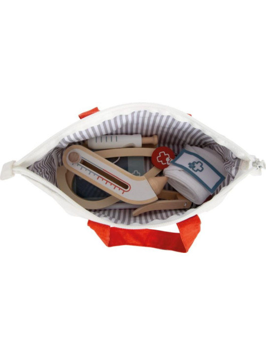 Torba lekarska dla dzieci z akcesoriami czerwona Small Foot