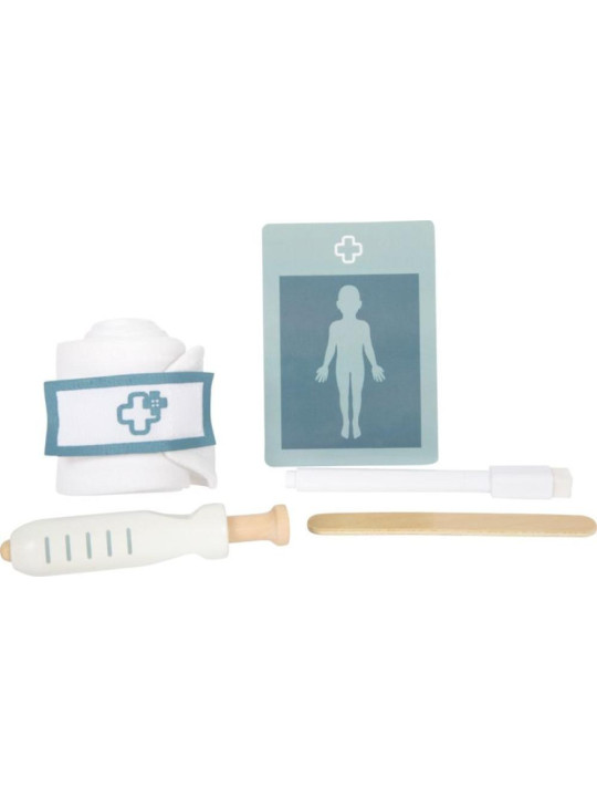 Torba lekarska dla dzieci z akcesoriami czerwona Small Foot