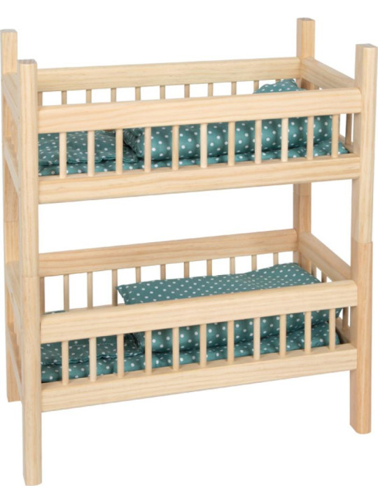 Podwójne drewniane łóżeczko dla lalek Small Foot