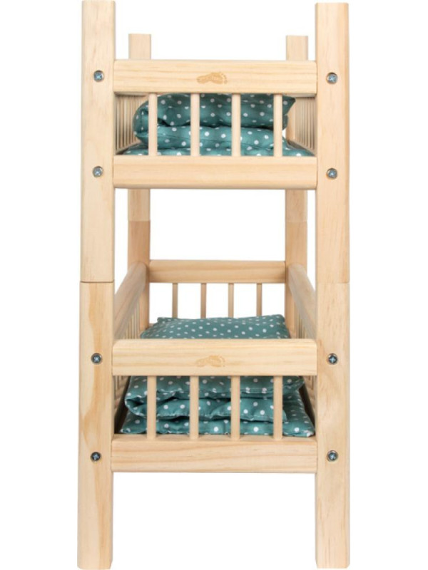 Podwójne drewniane łóżeczko dla lalek Small Foot