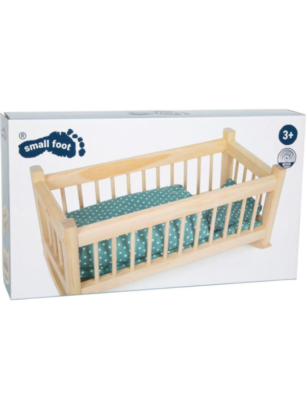 Łóżeczko na biegunach Kołyska dla lalki Small Foot