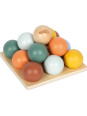 Edukacyjny sorter Montessori z drewnianymi kulkami i planszą Small Foot