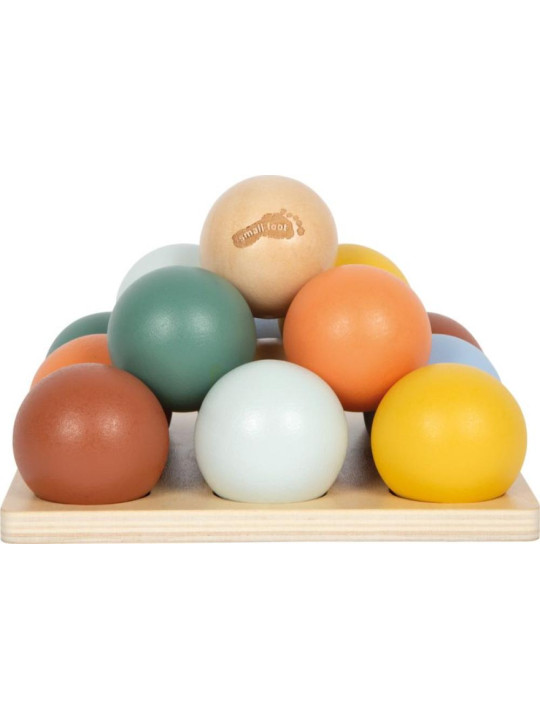 Edukacyjny sorter Montessori z drewnianymi kulkami i planszą Small Foot