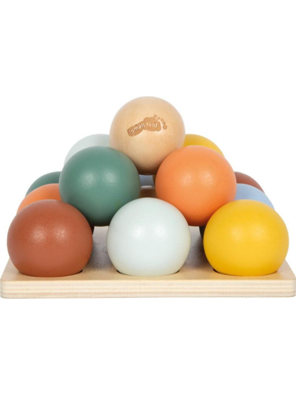 Edukacyjny sorter Montessori z drewnianymi kulkami i planszą Small Foot