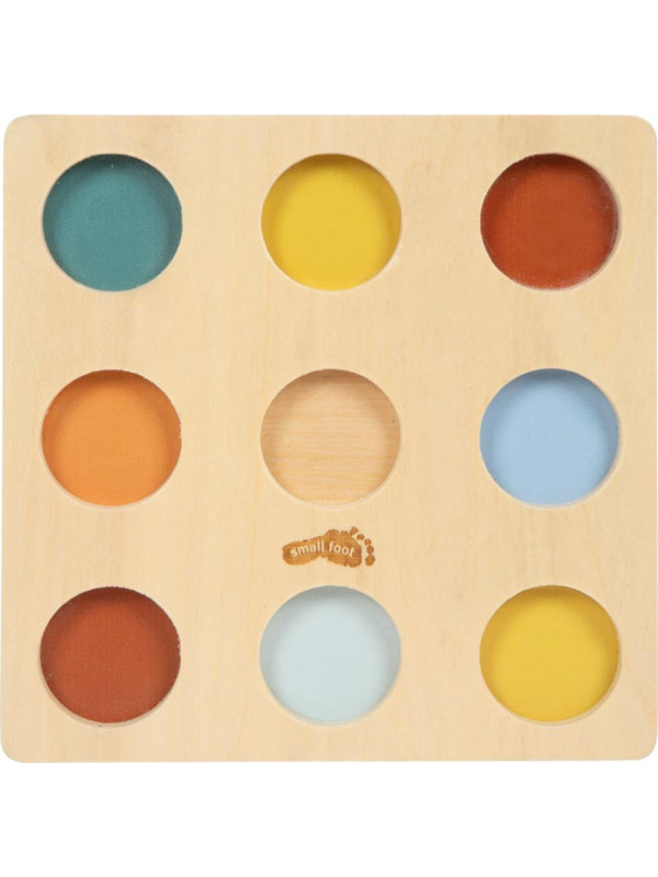 Edukacyjny sorter Montessori z drewnianymi kulkami i planszą Small Foot