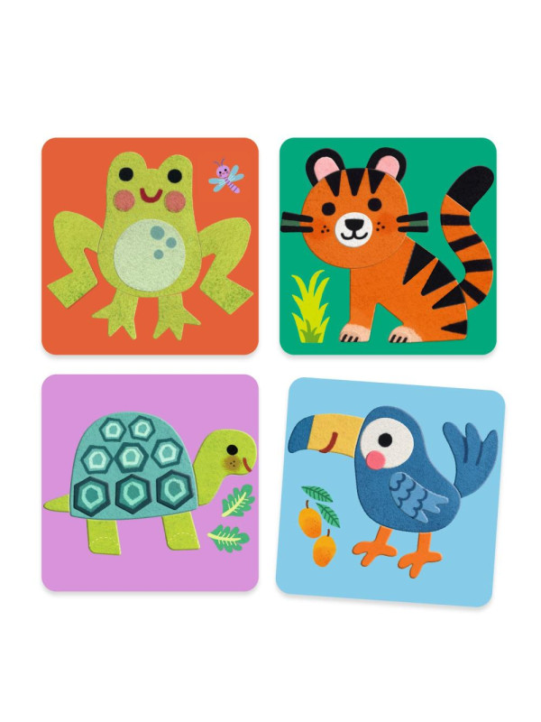 Wyklejanki filcowe MIĘKKIE ZWIERZĄTKA DJ00047