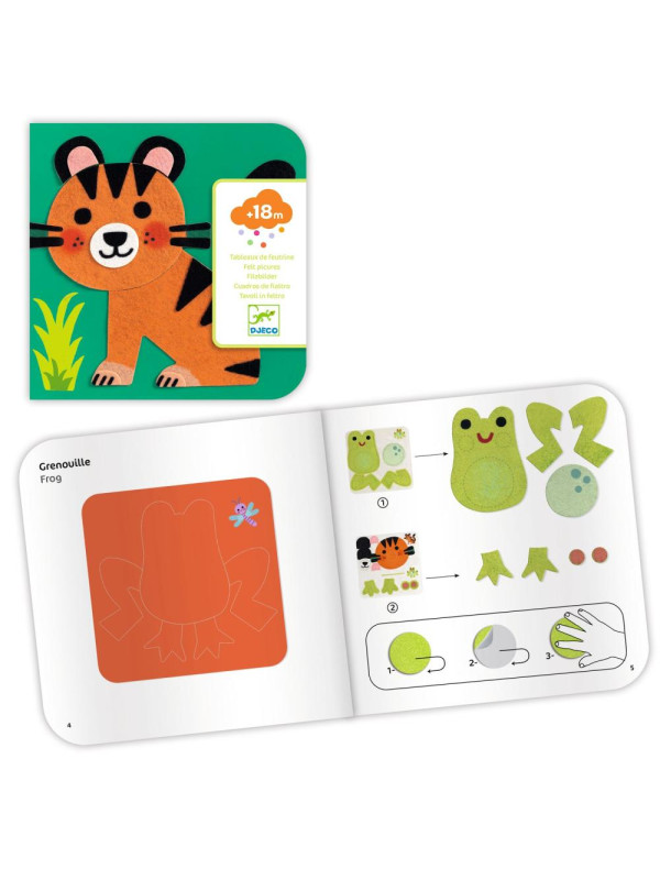 Wyklejanki filcowe MIĘKKIE ZWIERZĄTKA DJ00047