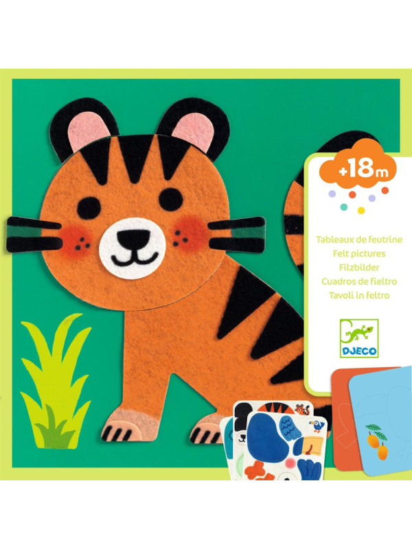 Wyklejanki filcowe MIĘKKIE ZWIERZĄTKA DJ00047