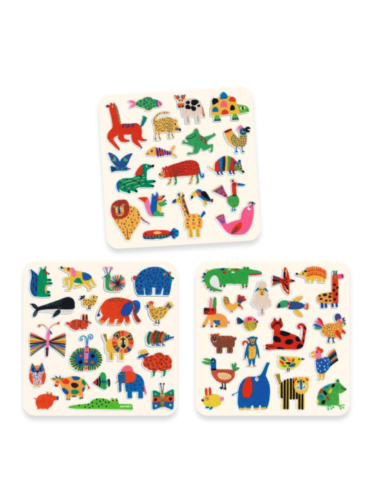 Filcowe naklejki dla maluchów ZWIERZAKI DJ00950