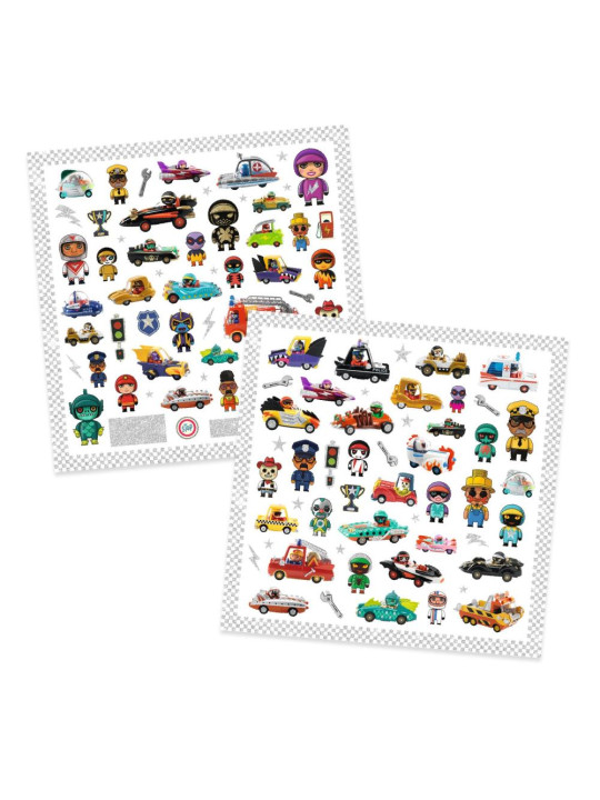 Zestaw naklejek 160 szt ŚWIAT CRAZY MOTORS DJ09287