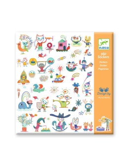 Zestaw naklejek 160 szt. POSTACIE DJECO DJ09318