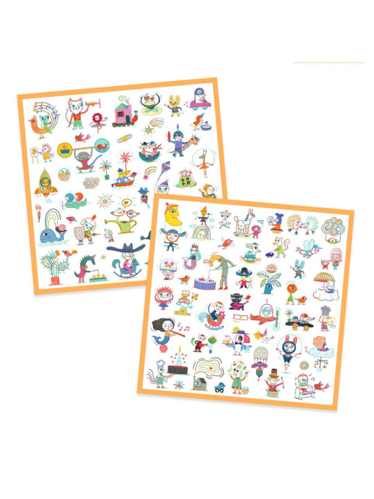 Zestaw naklejek 160 szt. POSTACIE DJECO DJ09318