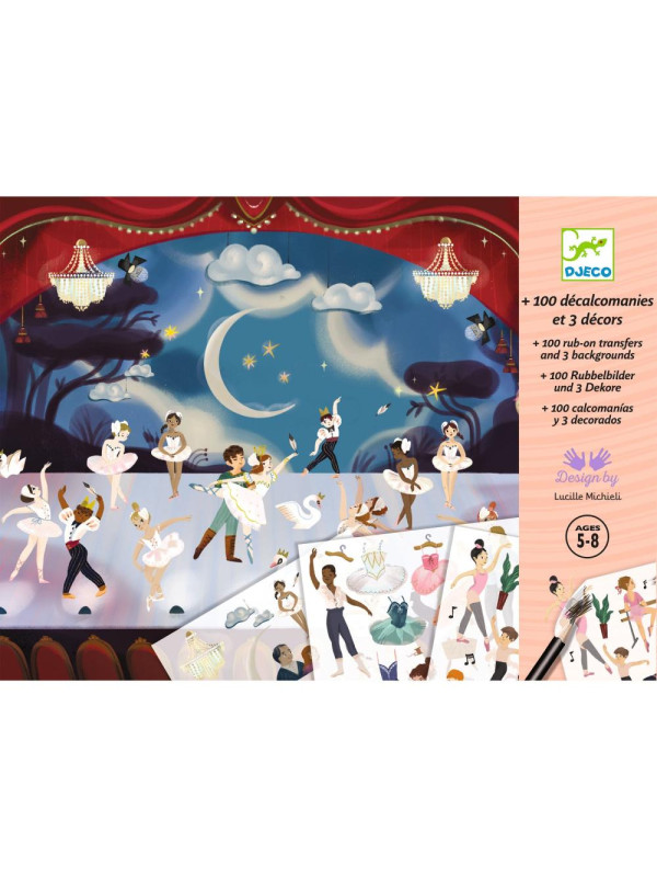 Zestaw kalkomanii - MAŁA SZKOŁA BALETOWA DJ09356