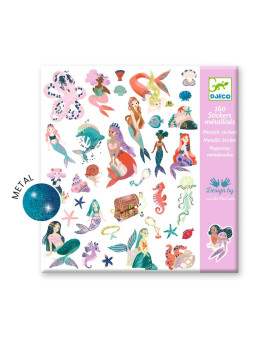 Metaliczne naklejki LŚNIĄCE SYRENY DJ09553