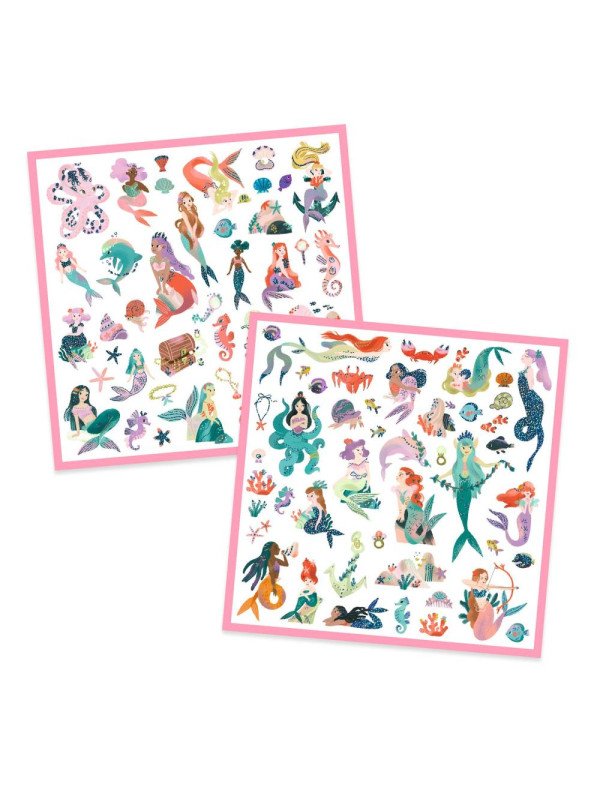 Metaliczne naklejki LŚNIĄCE SYRENY DJ09553